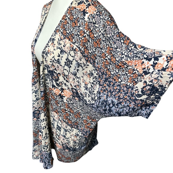 Liberty Love Women’s Floral Kimono Cardigan Boho Beach Summer XXL - Picture 6 of 9